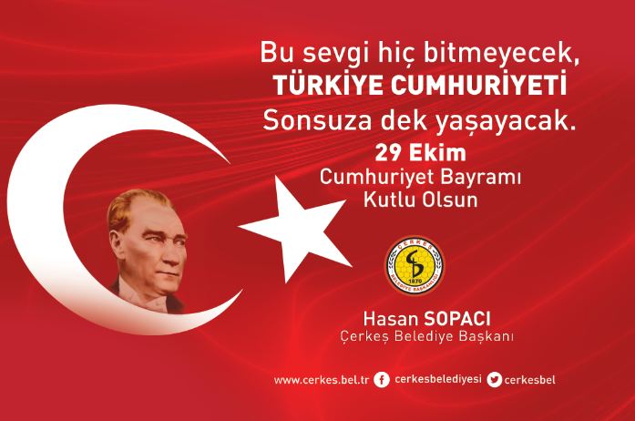 BAŞKANIMIZ HASAN SOPACI’NIN CUMHURİYET BAYRAMI KUTLAMA MESAJI